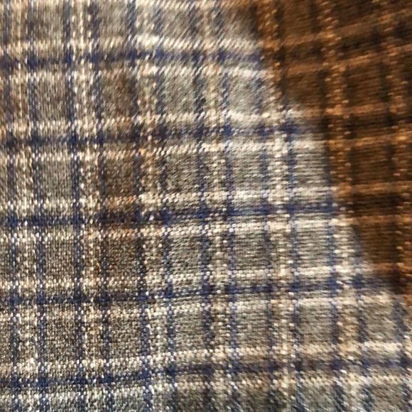 Grey and navy plaid pencil skirt size 3 vintage - Picture 7 of 8